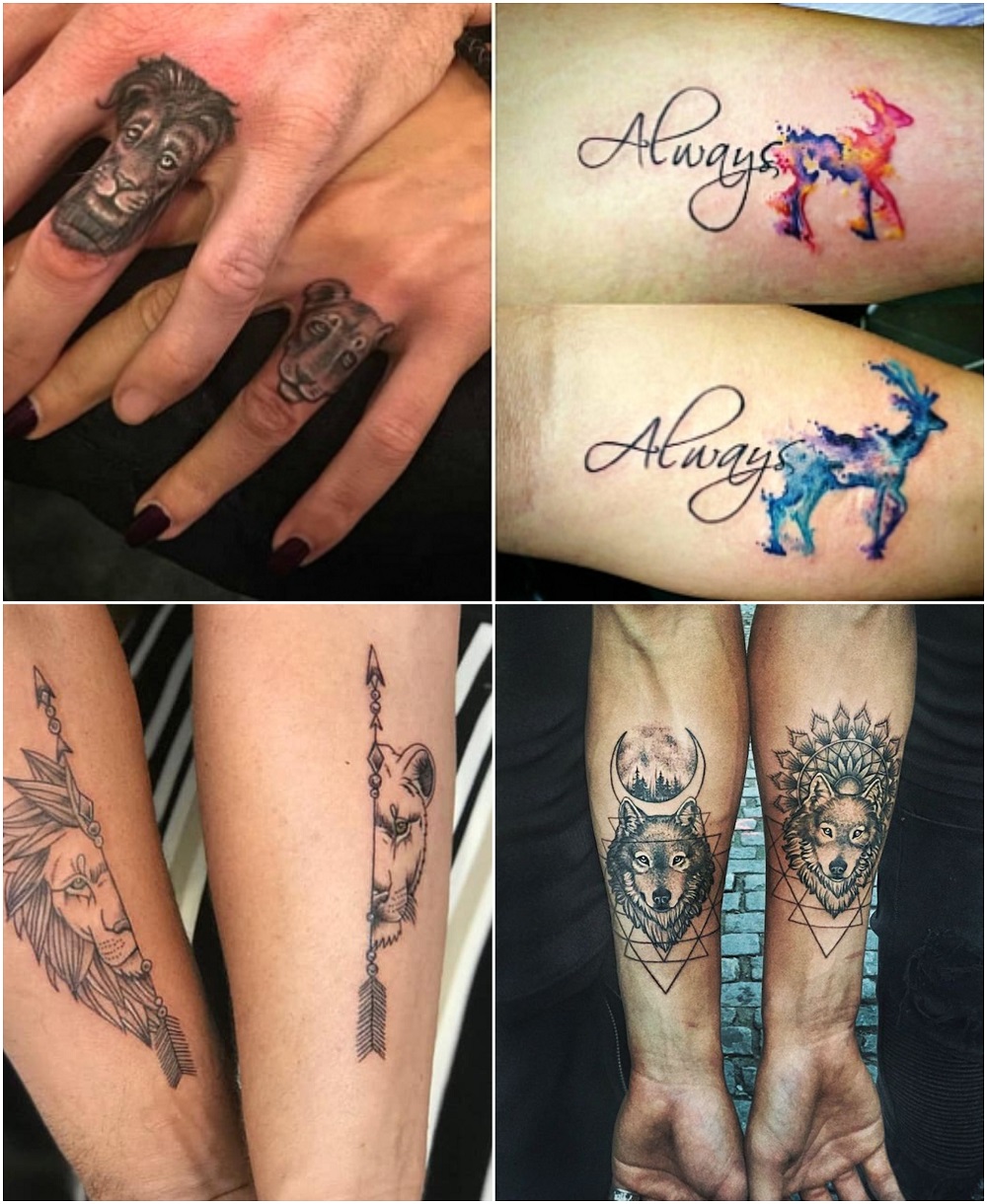 tatouages complémentaires pour couple idées originales modernes