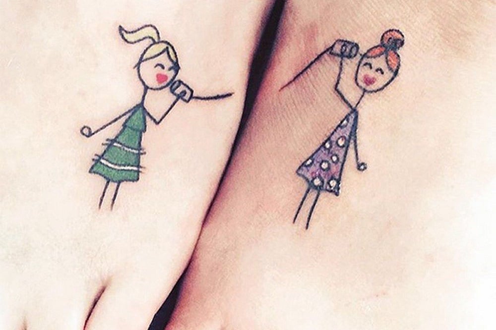 tatouages complémentaires pour meilleures copines