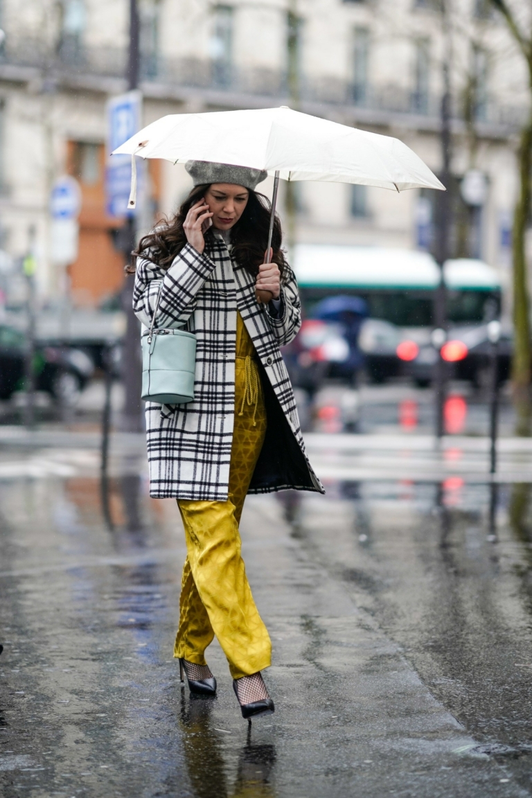 tenue de pluie femme stylée été jours froides