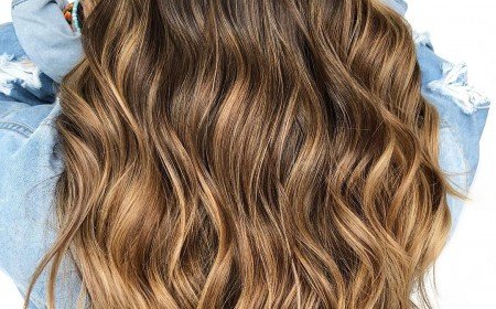 balayage caramel sur brun