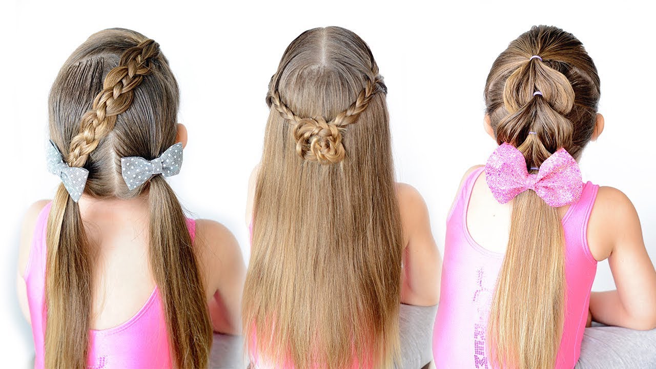 collage de coiffures pour petites filles
