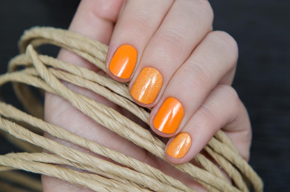comment faire ongles en gel orange