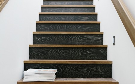 déco escalier en bois design bois noir