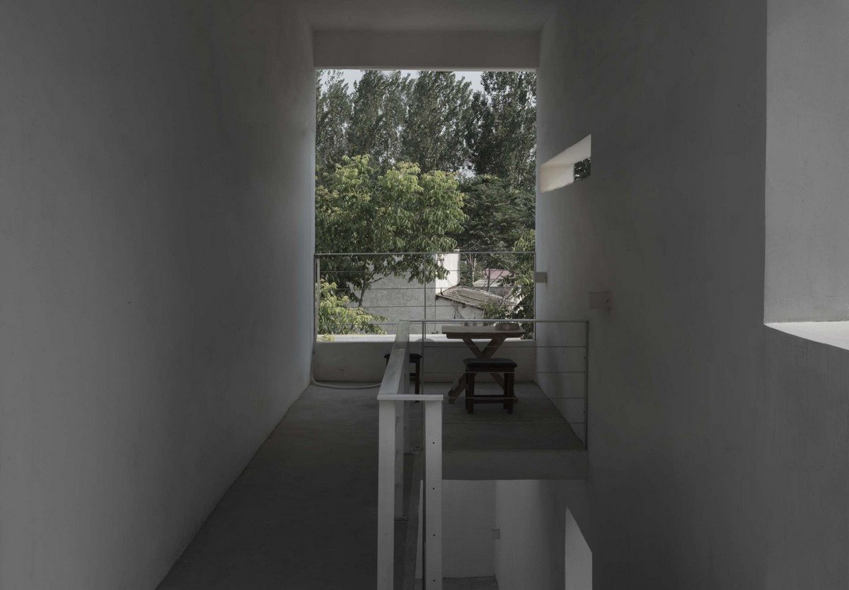 intérieur béton style minimaliste terrasse