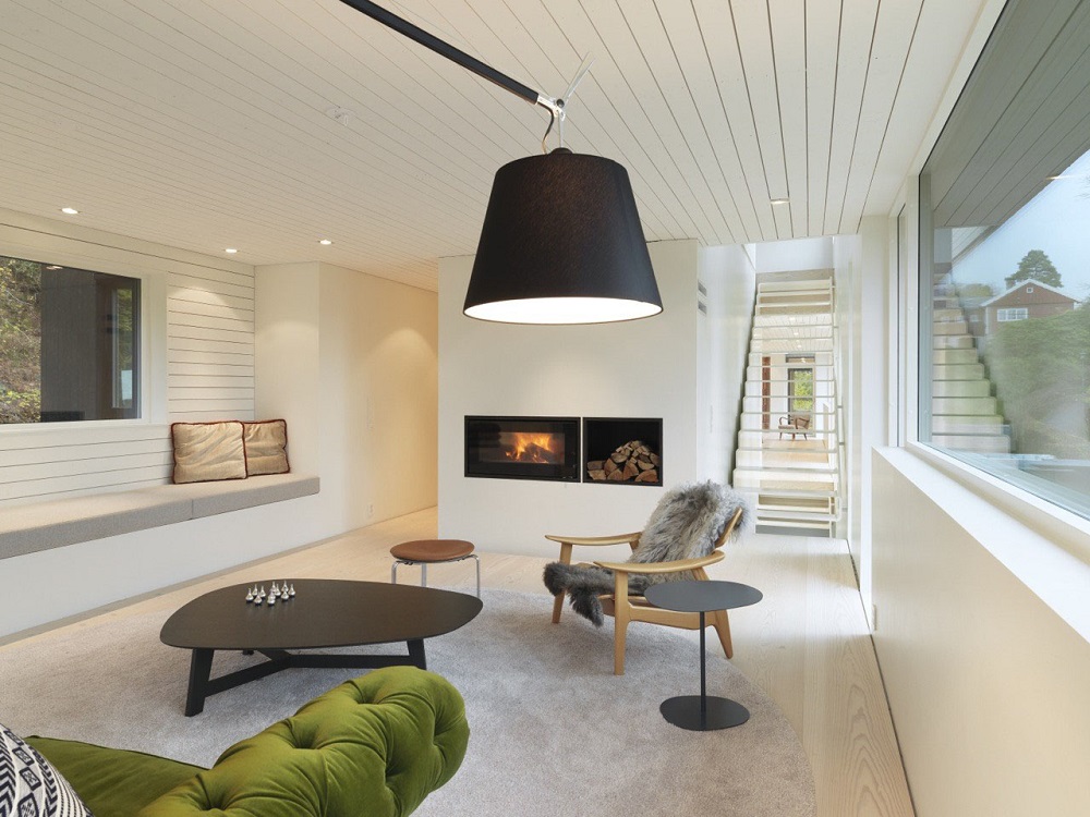 salon contemporain style scandinave tons clairs meubles bois