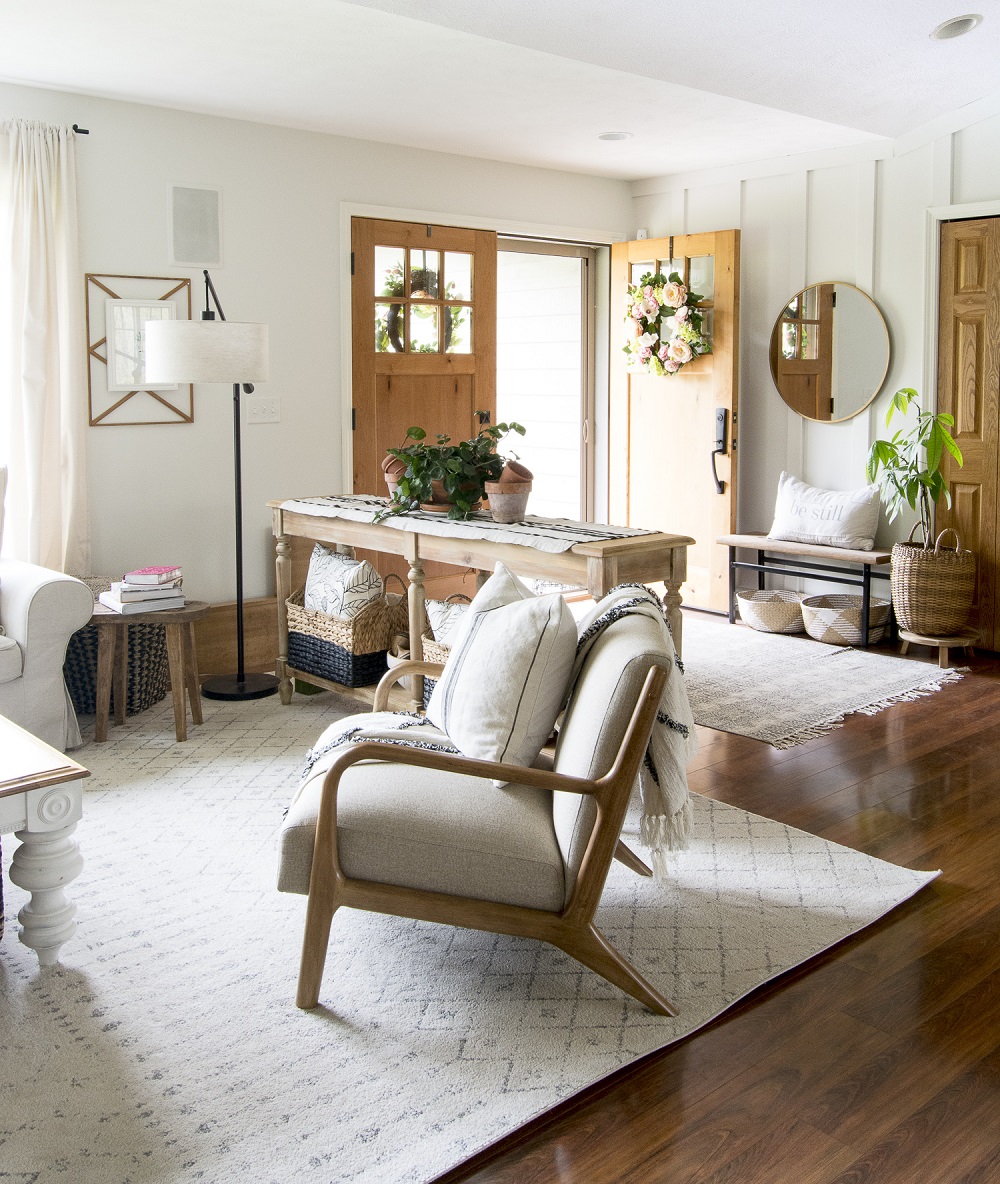 salon cosy ambiance accueillant meubles bois esprit nordique