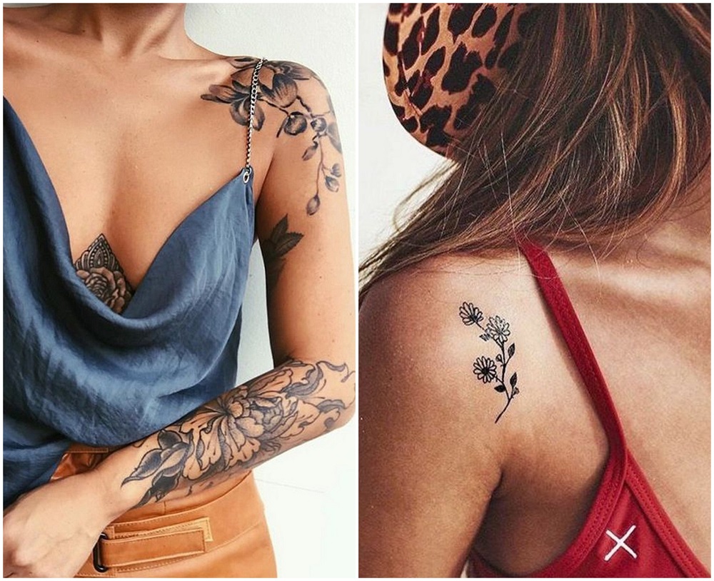 Tatouage épaule Femme Idees Délicates Et Féminines à