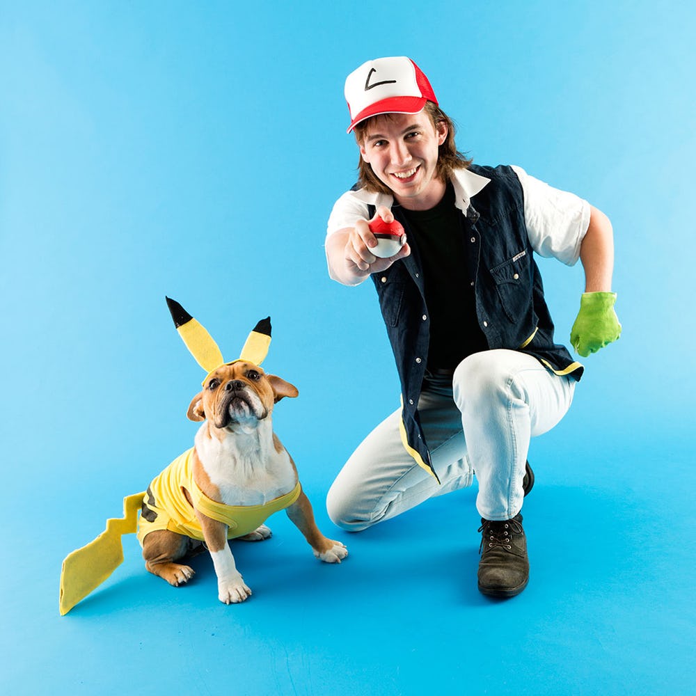 Halloween déguisement diy Pokemon pour garçon et chien