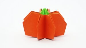 Halloween idées enfants origami citrouille tutoriels faciles