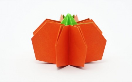 Halloween idées enfants origami citrouille tutoriels faciles