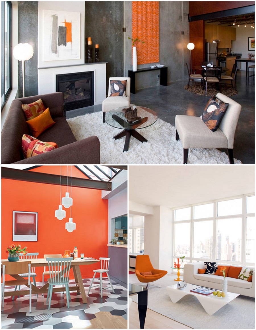 comment adopter la couleur mandarine en déco intérieure salon