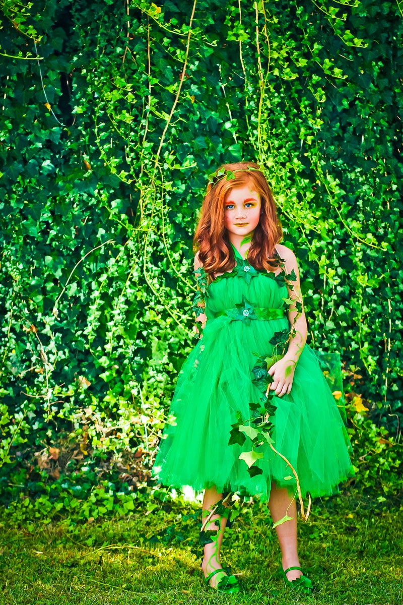costume Poison Ivy petite fille déguisement Halloween simple