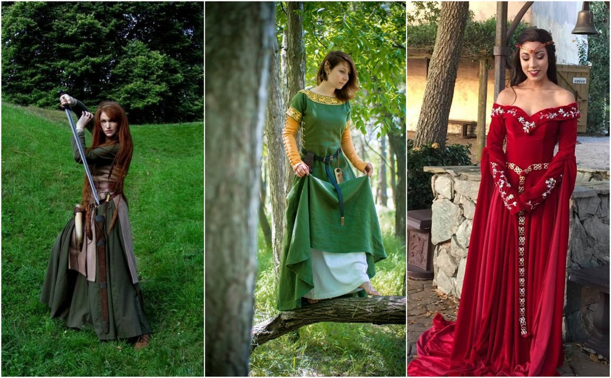 costume médiéval femme idées originales fête d'Halloween