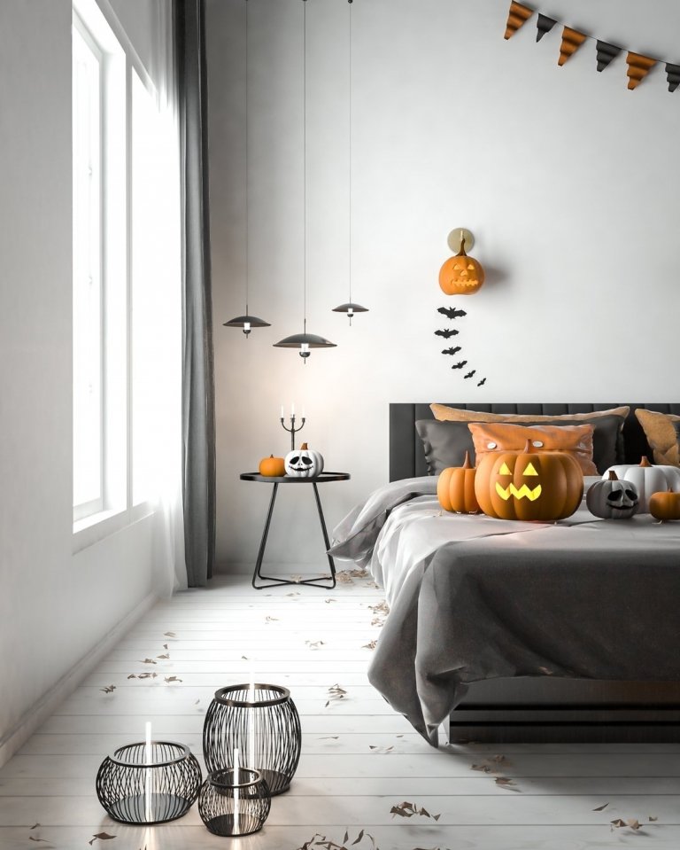 déco halloween 2019 chambre à coucher style scandinave