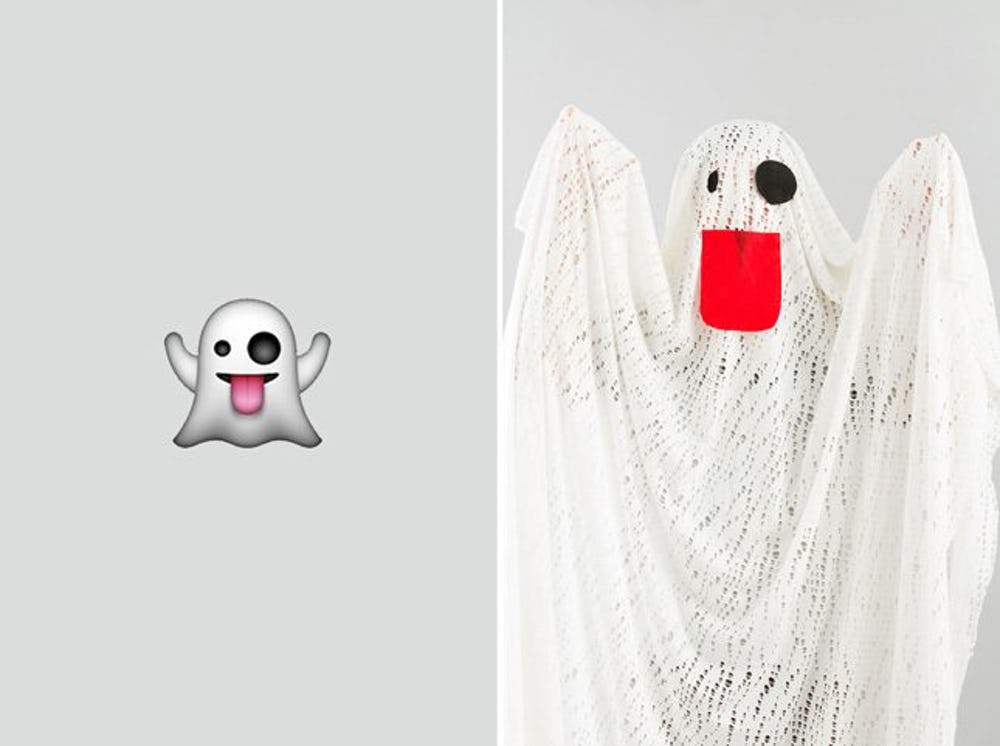 déguisement fantôme emoji look original halloween