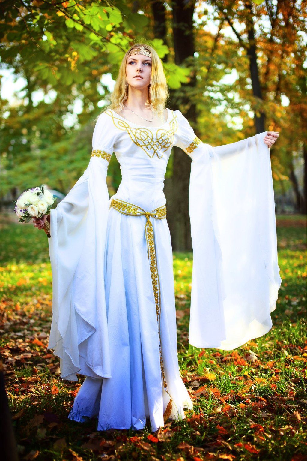 déguisement jeune mariée médiévale Halloween carnaval