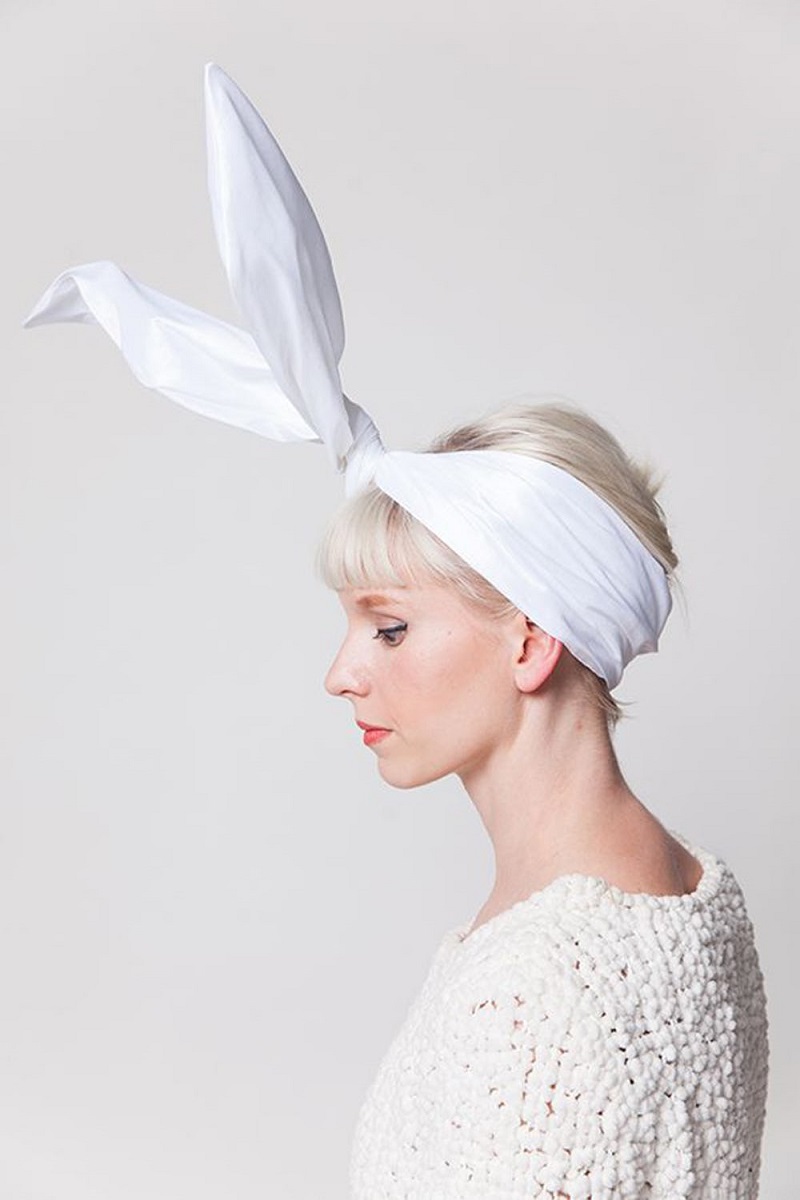 déguisement petit lapin blanc idée diy dernière minute pour femme