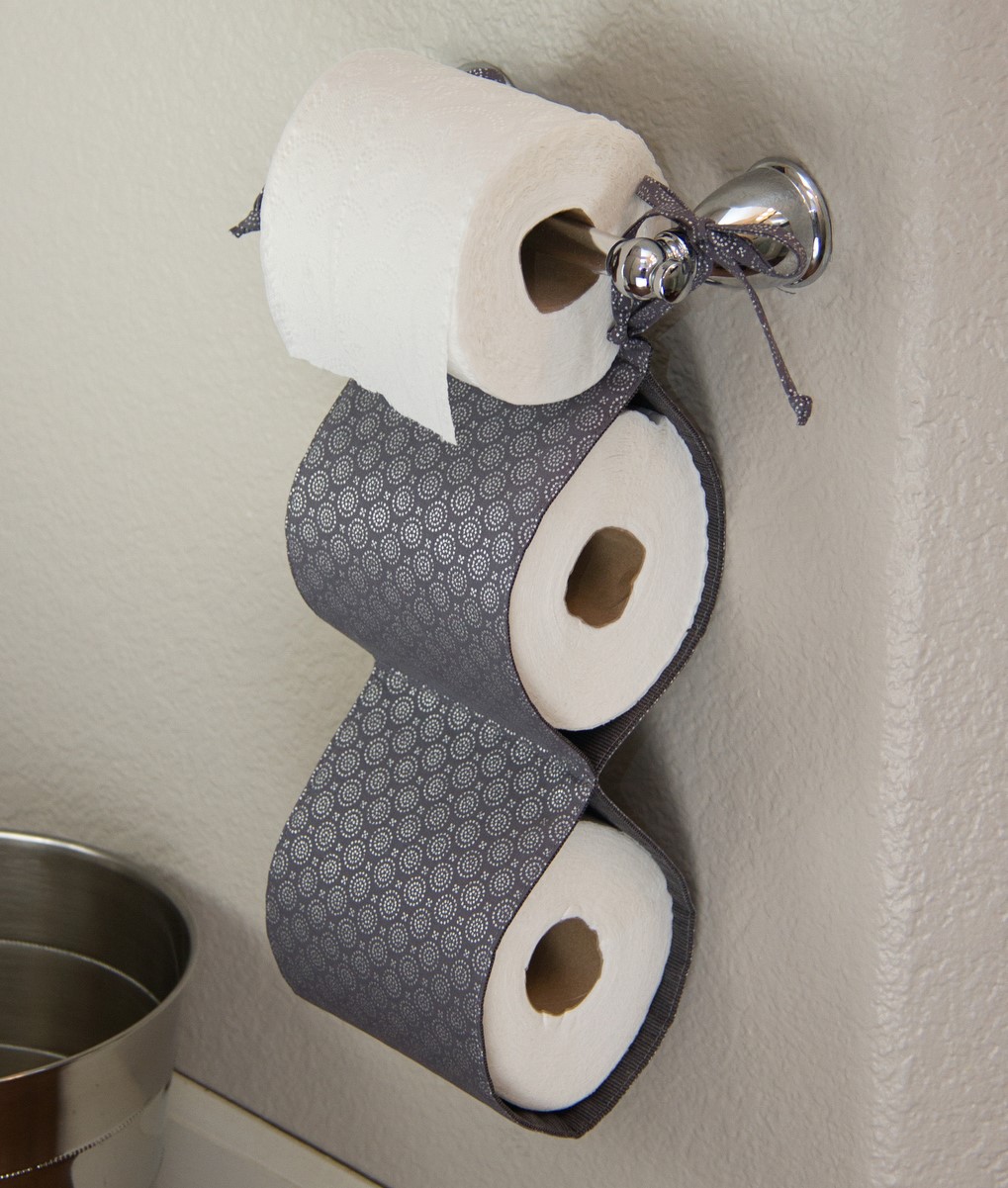 fabriquer un porte papier toilette en tissu idees rangement a faire soi meme rangement salle de bain