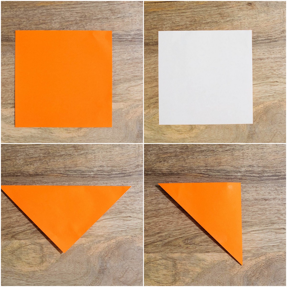instructions étape par étape origami Halloween citrouille
