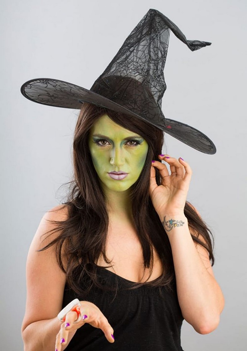 maquillage halloween derniere minute femme sorcière