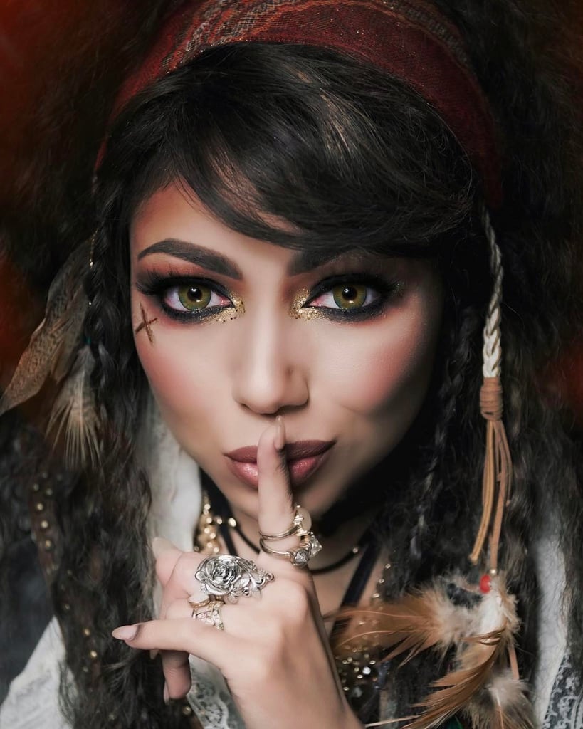 maquillage halloween femme pirate inspiré jack sparrow