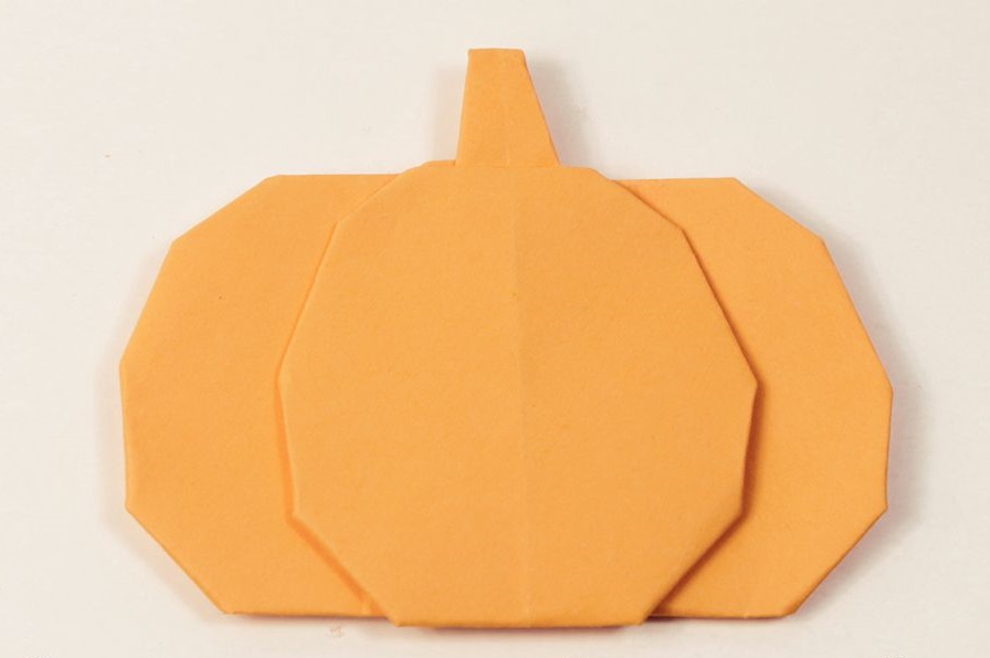 origami Halloween facile citrouille tutoriel simple