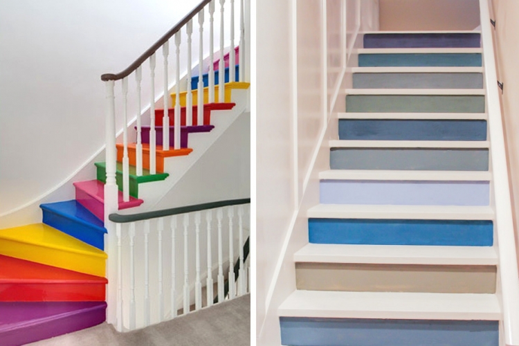 Escalier peint : idées pour réussir la rénovation de la cage escalier