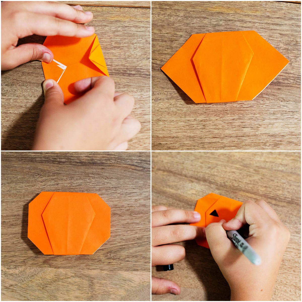 réussir origami Halloween facile étape par étape