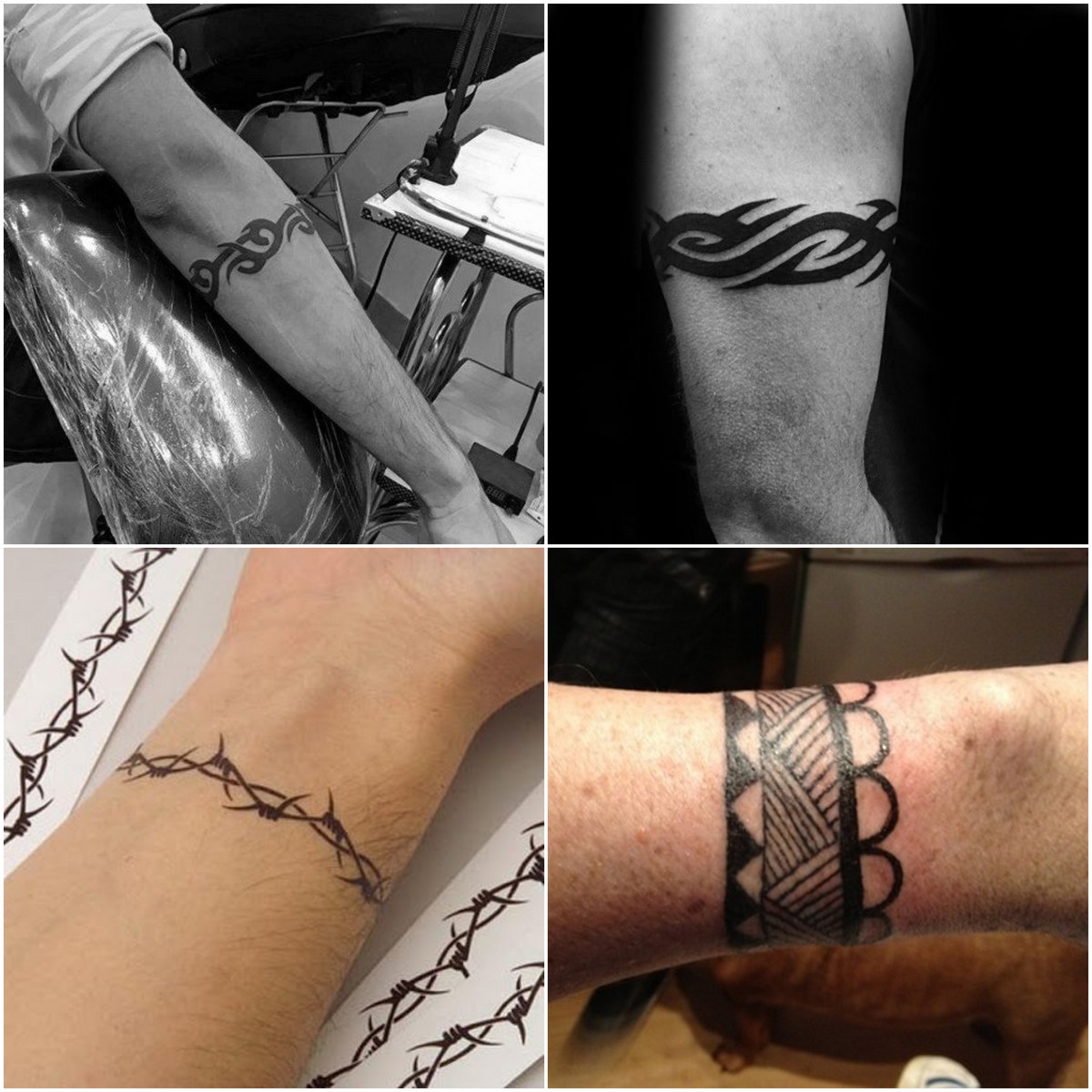 tatouage tribal bras bracelet idées pour homme motif discret