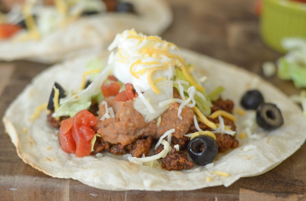 tostadas sans gluten apéro mexicain avec pain naan indien