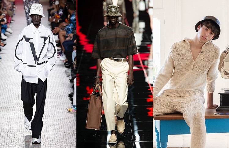 chapeau bob mode tendance homme 2020 printemps été défilé fashion week