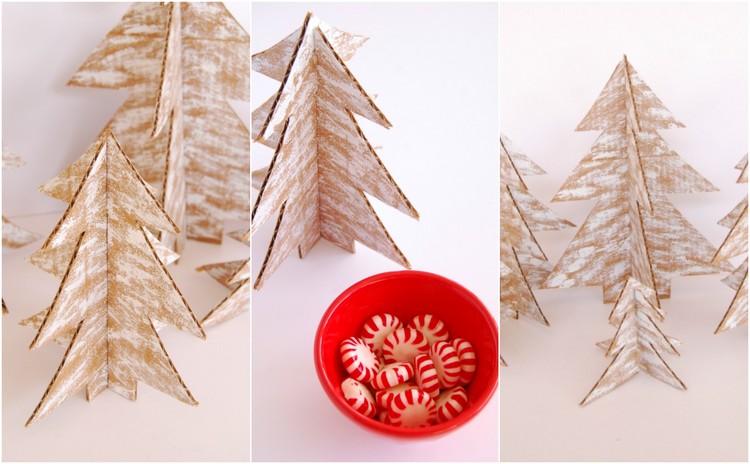 diy sapin en carton effet 3D instructions tutoriel facile decoration de noel