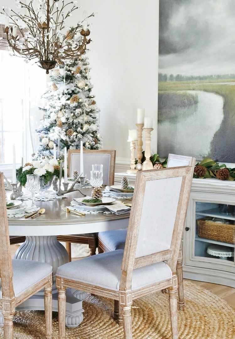 déco de Noël naturelle pour la table à manger