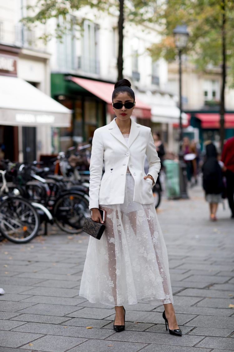 fashion week paris looks élégants femme pour mariage en hiver