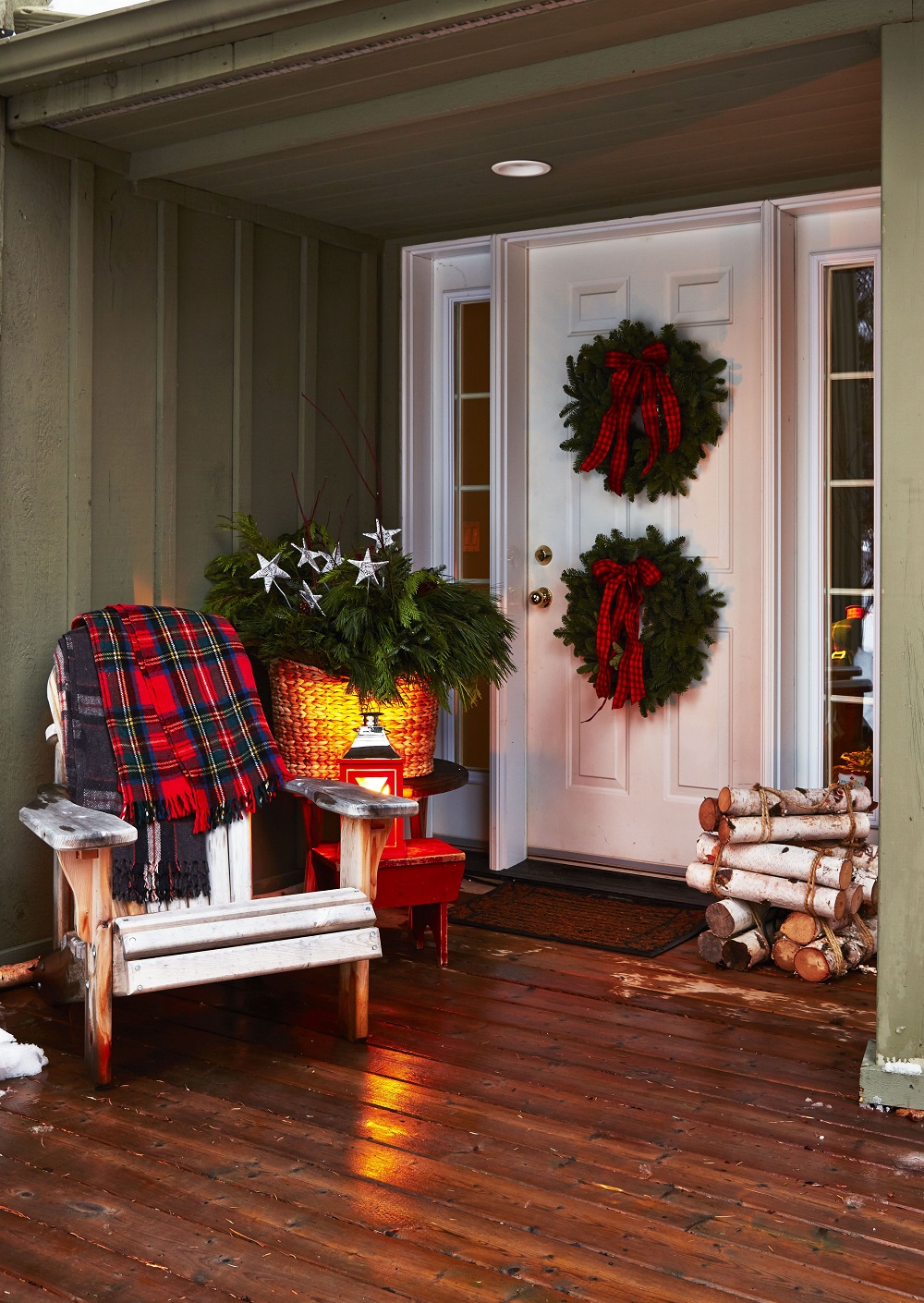 idée déco de Noël diy pour le porch