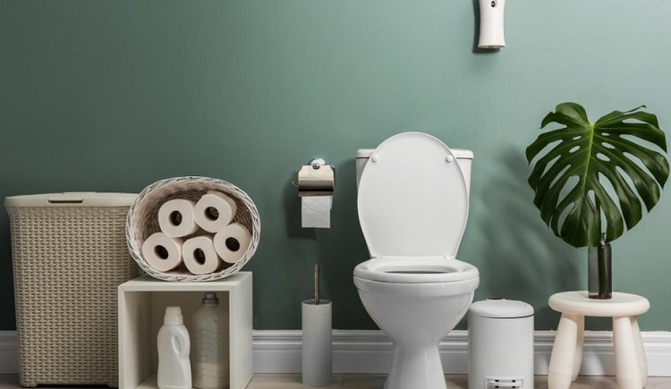 20 idées déco toilettes WC noir bois
