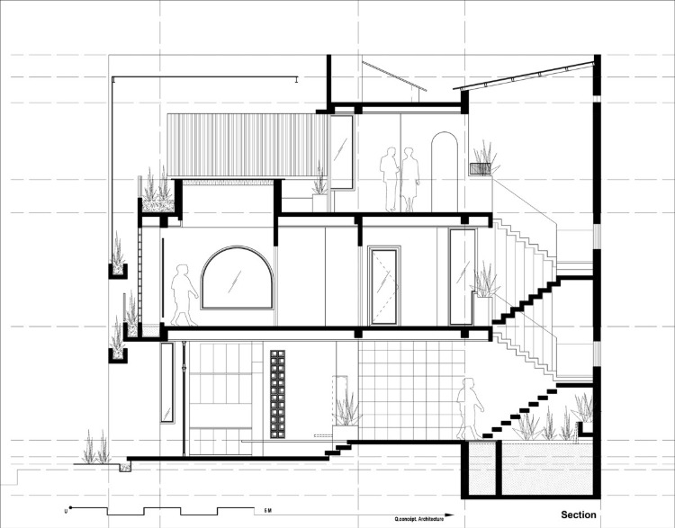 plan maison architecte moderne signée q concept