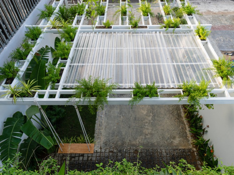 toile verte verdures plantes design écolo déco nature maison architecte moderne