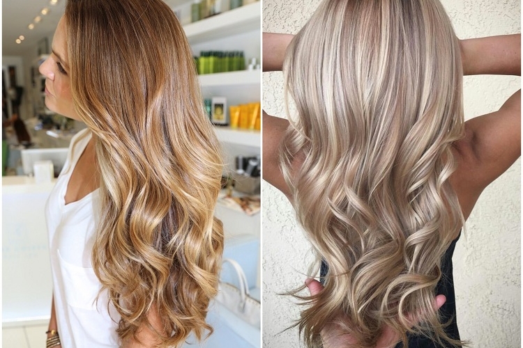 Mèches caramel sur cheveux blonds : looks à chiper