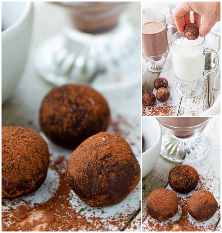 bombes fondantes recette boule chocolat chaud facile avec poudre cacao