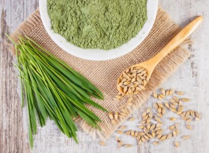 herbe orge poudre super aliment vert