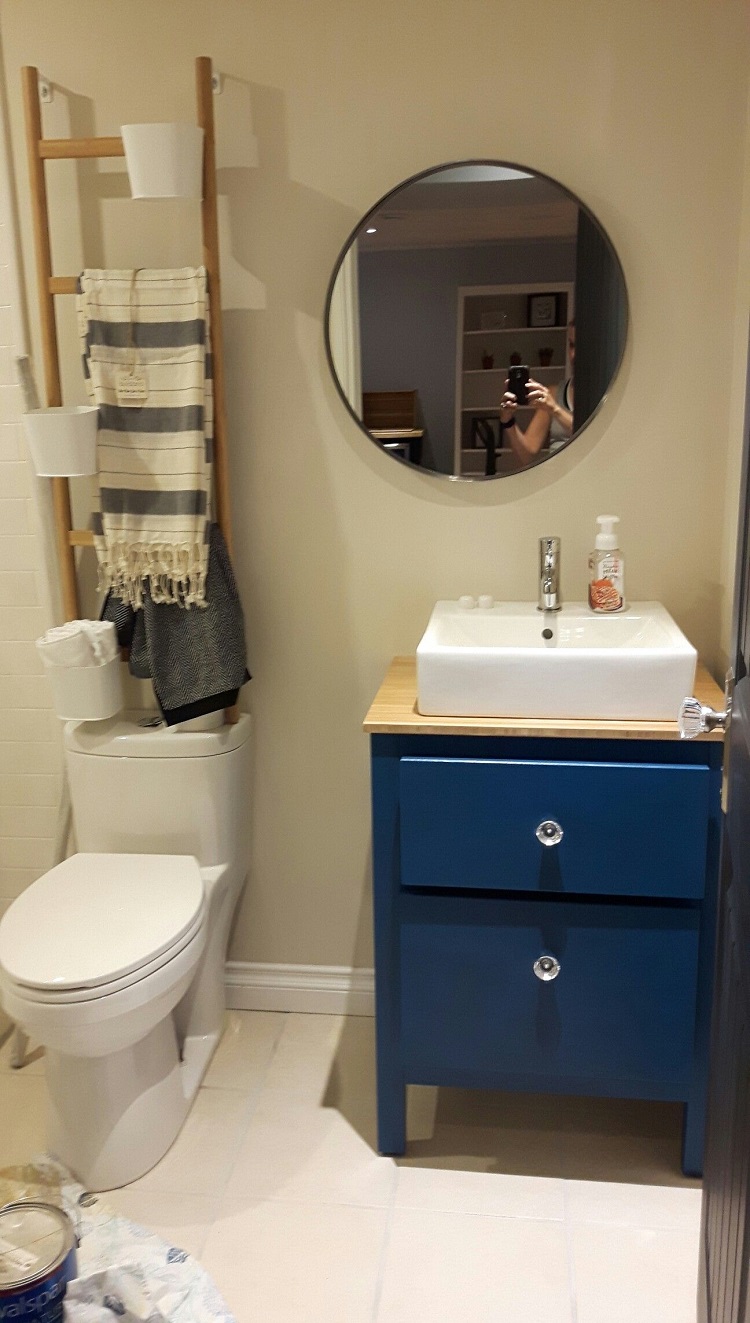 repeindre meuble hemnes salle de bain ikea hack salle de bain