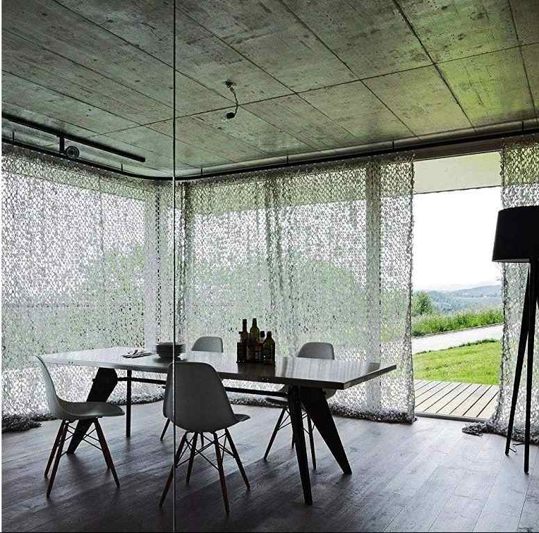 voile d'ombrage terrasse filet de camouflage idées déco espace extérieur