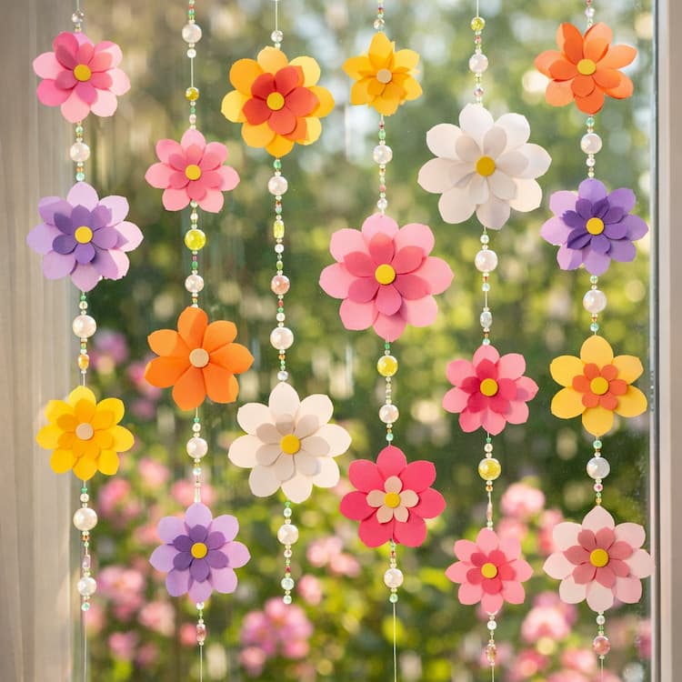 activités manuelles de printemps faciles avec du papier