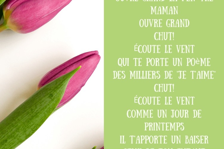 Poèmes fête des mères maternelle à télécharger gratuit