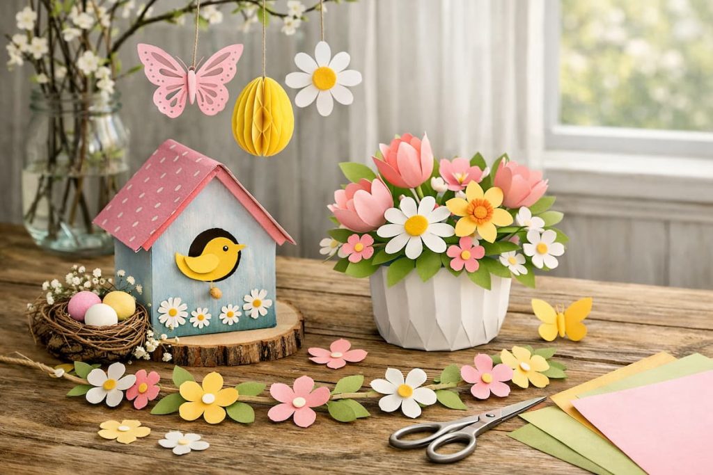 bricolage de printemps en papier facile pour débutants