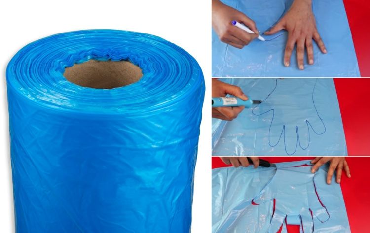 comment fabriquer des gants jetables à la maison à partir de sacs en plastique