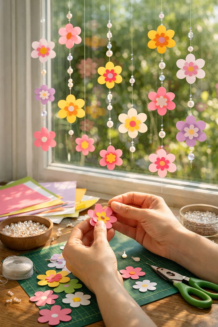comment faire des décorations de printemps en papier étape par étape