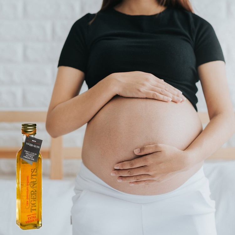 huile noix tigré souchet pour femmes enceintes et allaitantes