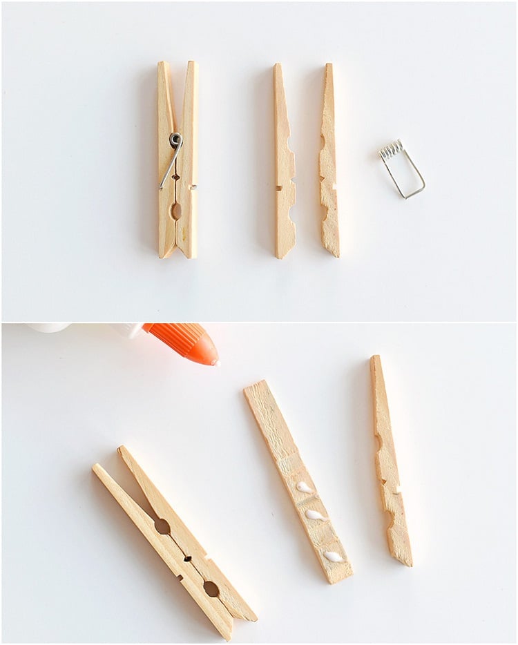 pinces à linge en bois bricolage de paques facile